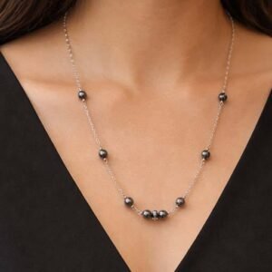 925 Silver Minimal Bead Chain Necklace