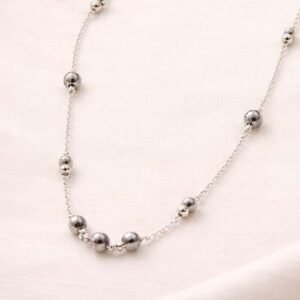 925 Silver Minimal Bead Chain Necklace