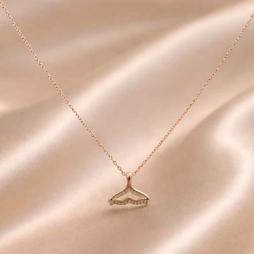 Elegant Silver Pendant Chain for Women - Image 2